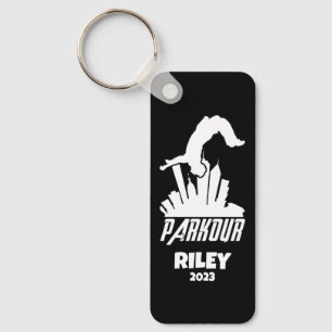 Personalized Parkour Keychain