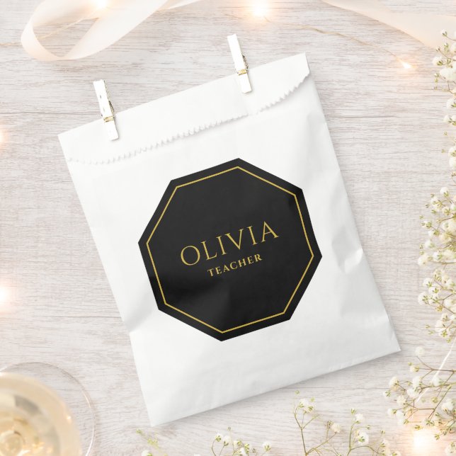 Personalized Party Bag with Name and Role (Clipped)