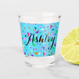 Personalized Party Confetti Shot Glass