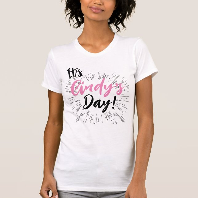 Personalized Party Congratulations  T-Shirt (Front)
