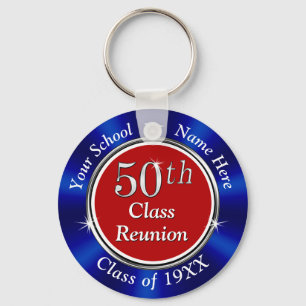 Personalized Party Favours for 50th Class Reunion Keychain