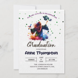  Personalized Party Invitation,graduation Invitation