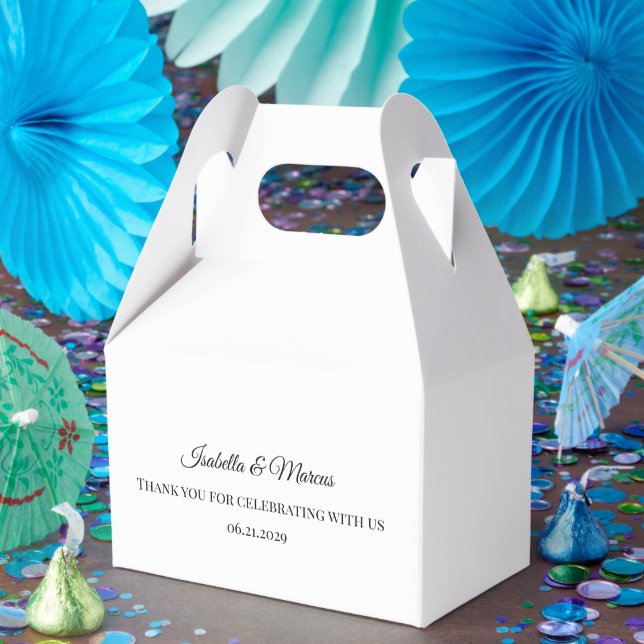  Personalized Party, Wedding, Baby Shower Gift Favor Box (Party)