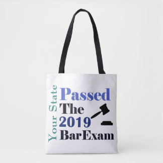 Personalized Passing the Bar Tote Bag
