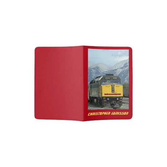 Personalized Passport Holder Retirement Railroad
