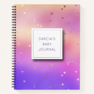 Personalized Pastel Baby Journal