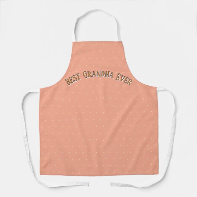Personalized Pastel Baking Apron - Custom Name (Front)