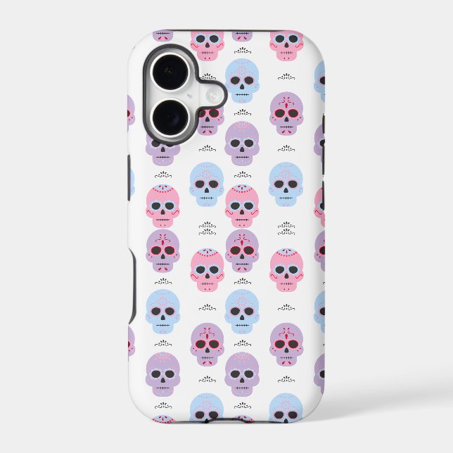 Personalized Pastel Colour Skull pattern  (Back)