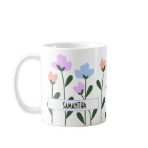 personalized pastel flowers