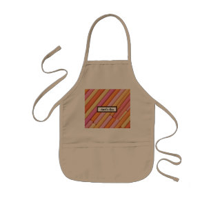 Personalized Pastel Geometric Abstract Kids Apron