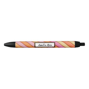 Personalized Pastel Geometric Abstract Pen