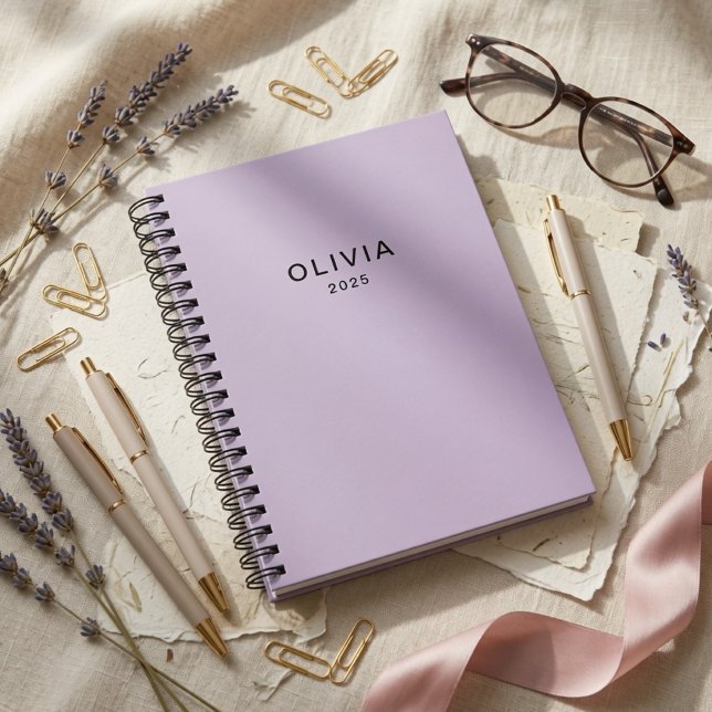 Personalized Pastel Lavender | Custom Name Notebook (Creator Uploaded)