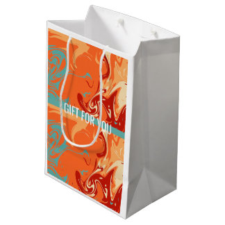  Personalized  Pastel Marbel  Cute Aesthetic Medium Gift Bag