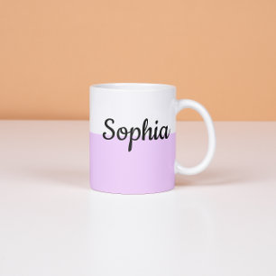 Personalized Pastel Name Mug Custom Coffe Cup gift