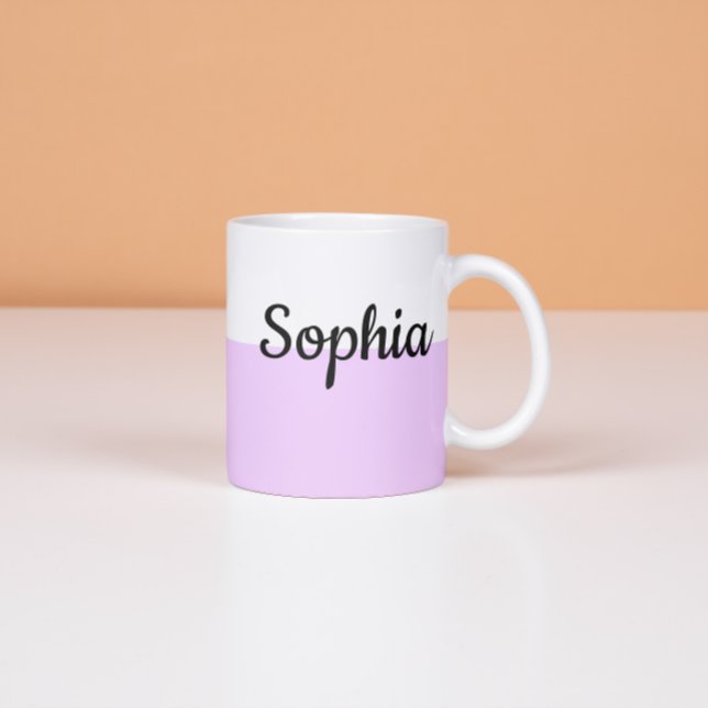 Personalized Pastel Name Mug Custom Coffe Cup gift (Créateur téléchargé)