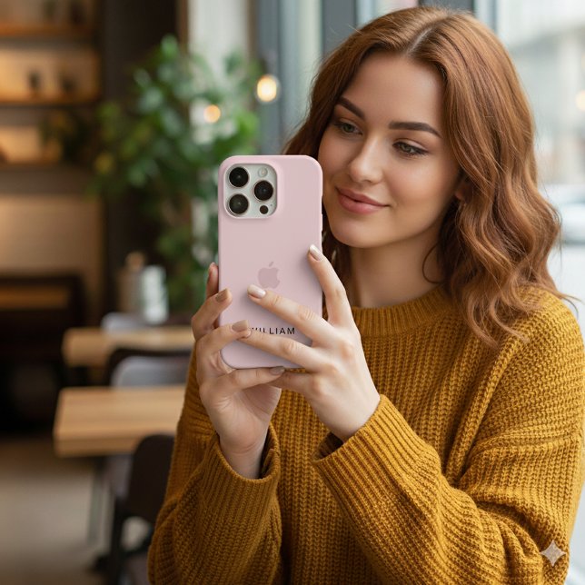 Personalized Pastel Pink iPhone Case with Custom (Creator Uploaded)
