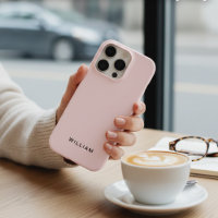 Personalized Pastel Pink iPhone Case with Custom