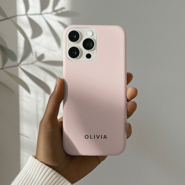 "Personalized Pastel Pink iPhone Case with Custom  (Creator Uploaded)