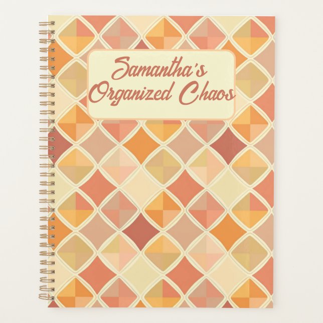 Personalized Pastel Planner – My Organized Chaos (Front)