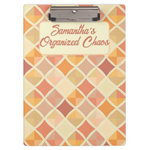 Personalized Pastel Planner – My Organized Chaos Clipboard