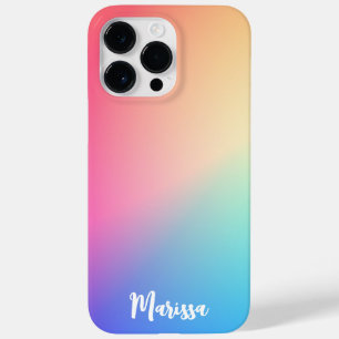 Personalized Pastel Rainbow   Case-Mate iPhone 14 Pro Max Case