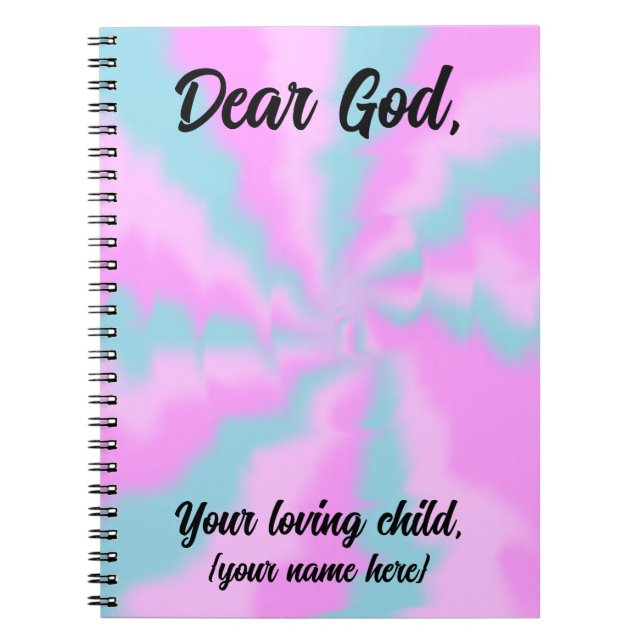 Personalized Pastel Reflections Prayer Journal (Front)