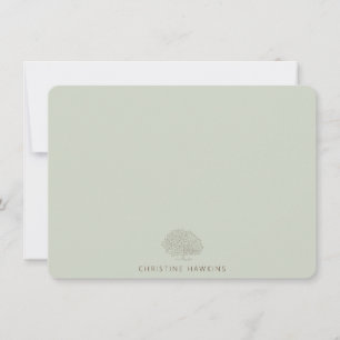 Personalized Pastel Sage Green Tree Arborist Card