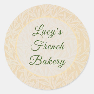 Personalized Pastel Willow William Morris Classic Round Sticker