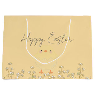 Personalized Pastel Yellow Easter Gift Bag