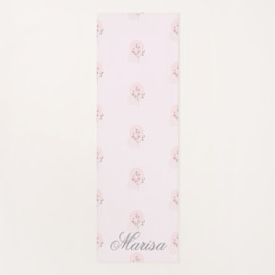 Personalized Pastel Yoga Mat - Custom Name
