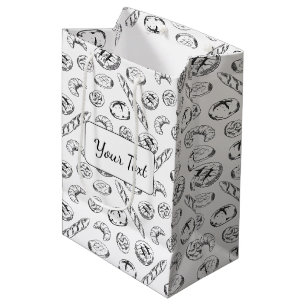 Personalized Pastry Illustration Packaging Medium Gift Bag