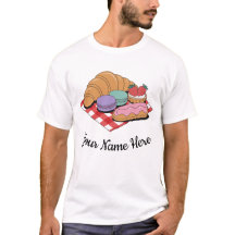 Personalized Pastry Lover Croissant Eclair Bakery