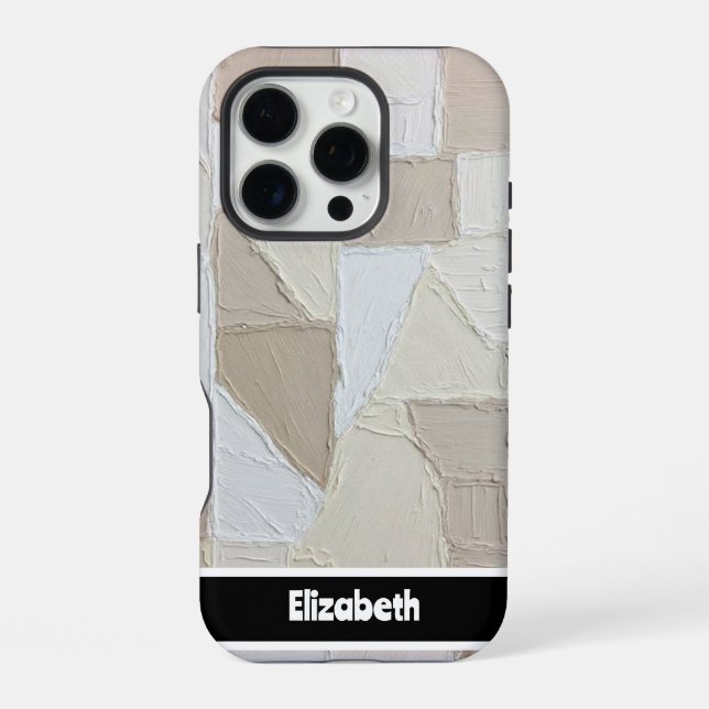 Personalized Patchwork Texture iPhone Case (Back)
