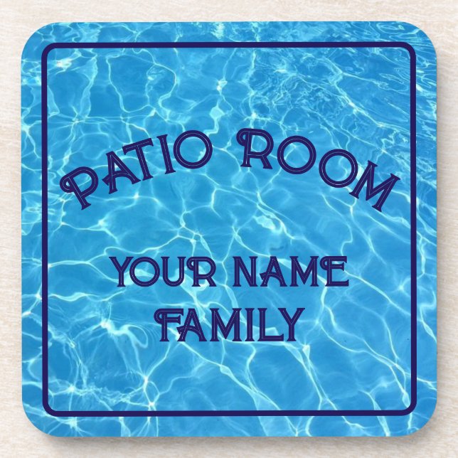 Personalized Patio Room Coaster (Front)
