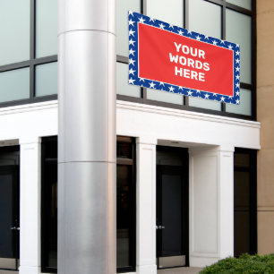 Personalized Patriotic Banner