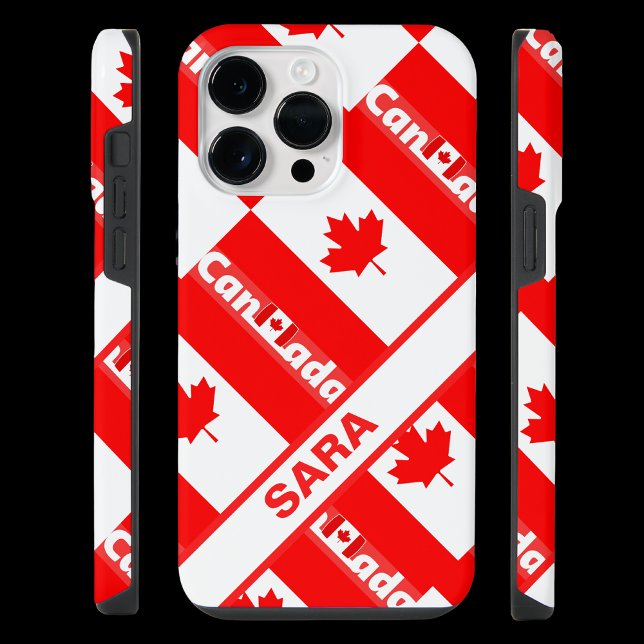Personalized Patriotic Canada Flag iPhone Case (Creator Uploaded)