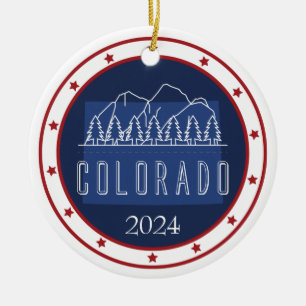 Personalized Patriotic Christmas Ornament – USA 
