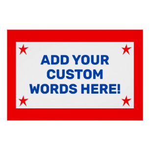 Personalized Patriotic Poster