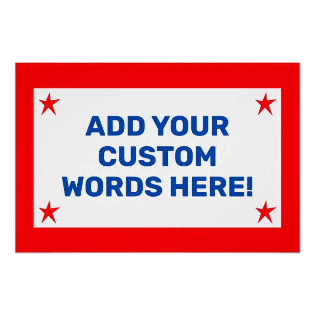 Personalized Patriotic Poster (Front)