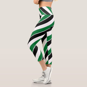 Personalized Patriotic United Arab Emirates Flag  Capri Leggings