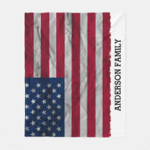 Personalized Patriotic USA American Flag