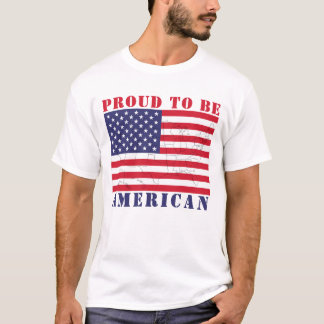 Personalized Patriotic Wear Your Flag Proud to be T-Shirt