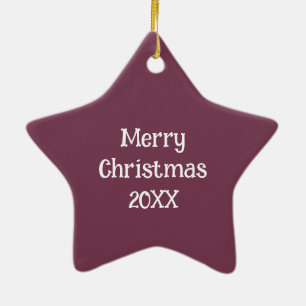 Personalized Patterned Ceramic Ornament