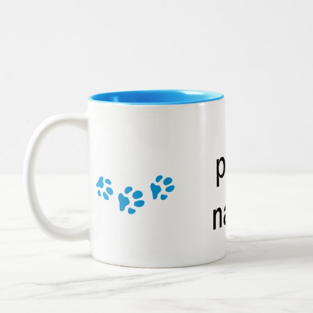 personalized paw print  mug 2 (Left)