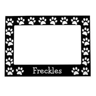 Personalized Paw Prints Magnetic Photo Frame