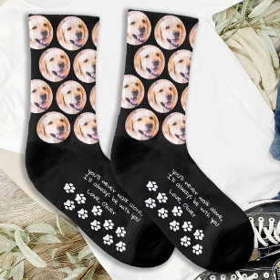 Personalized Paw Prints Pet Photo Dog Socks