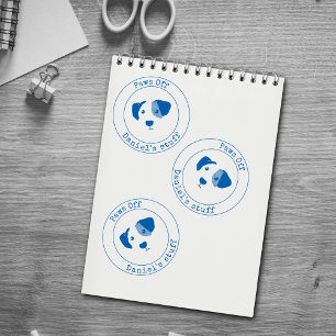 Personalized Paws Off My Things self-inking stamp
