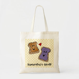 Personalized PB&J Kids Tote/Grocery Bag