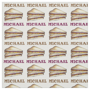 Personalized PBJ Peanut Butter Sandwich Lunch Fabric