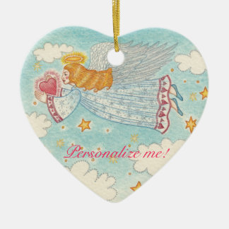 Personalized Peace Angel Ornament